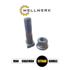 Болт крепления колеса с гайкой