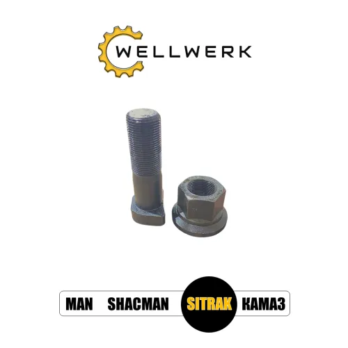 Болт крепления колеса с гайкой передний M22x1,5x85 WW3113019